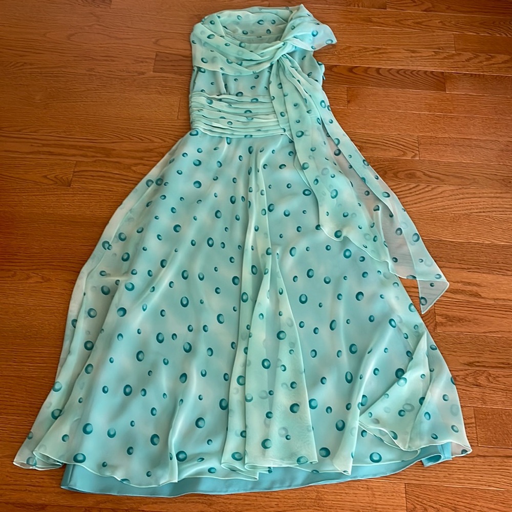 Aqua Gown size S custom made